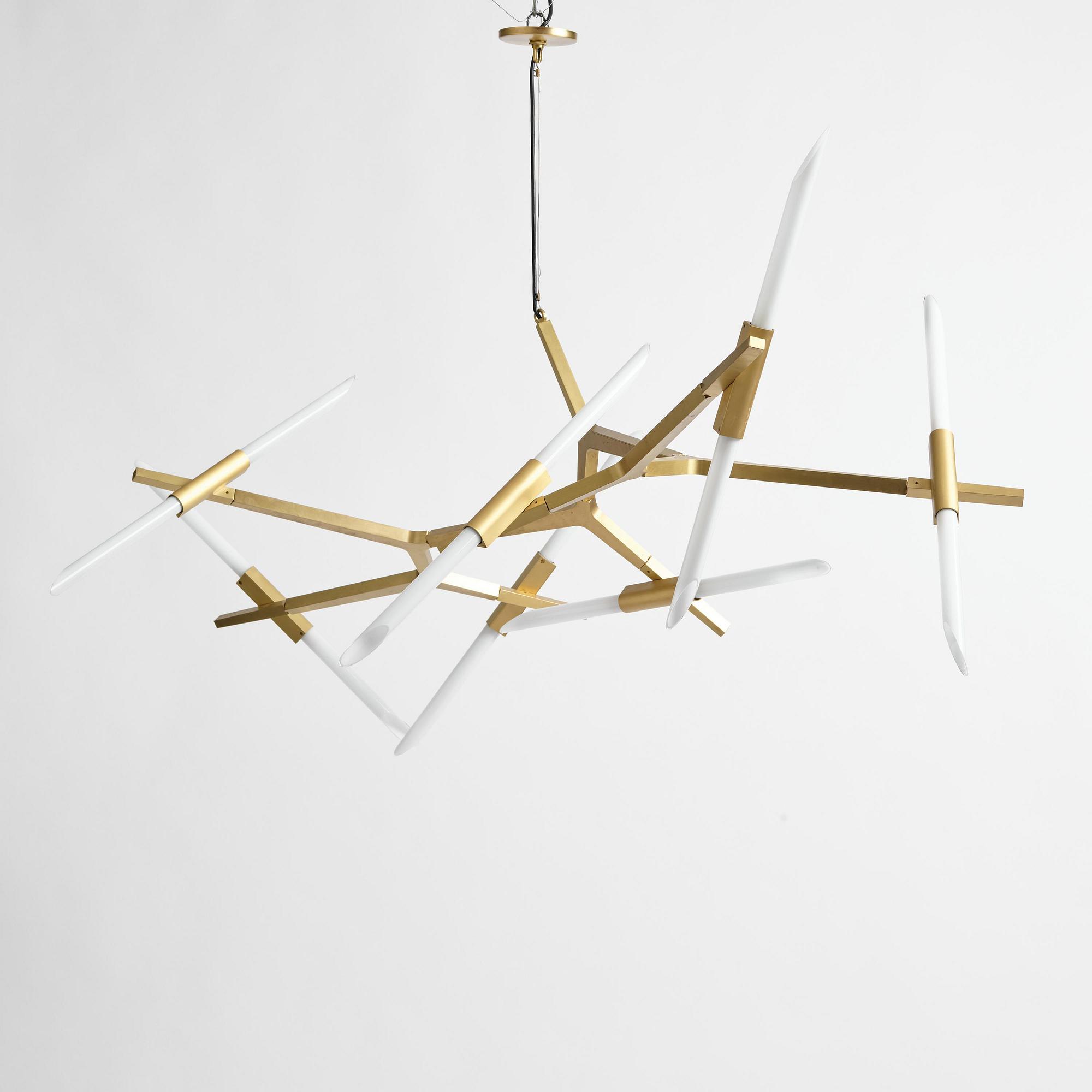 Lindsey Adelman, an "Agnes Chandelier 14" ceiling lamp, Roll and Hill, USA, post 2010.