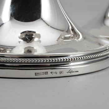 LJUSSTAKAR, 3 st, silver, Eric Löfman, MGAB, Uppsala, 1967, -73, -76.