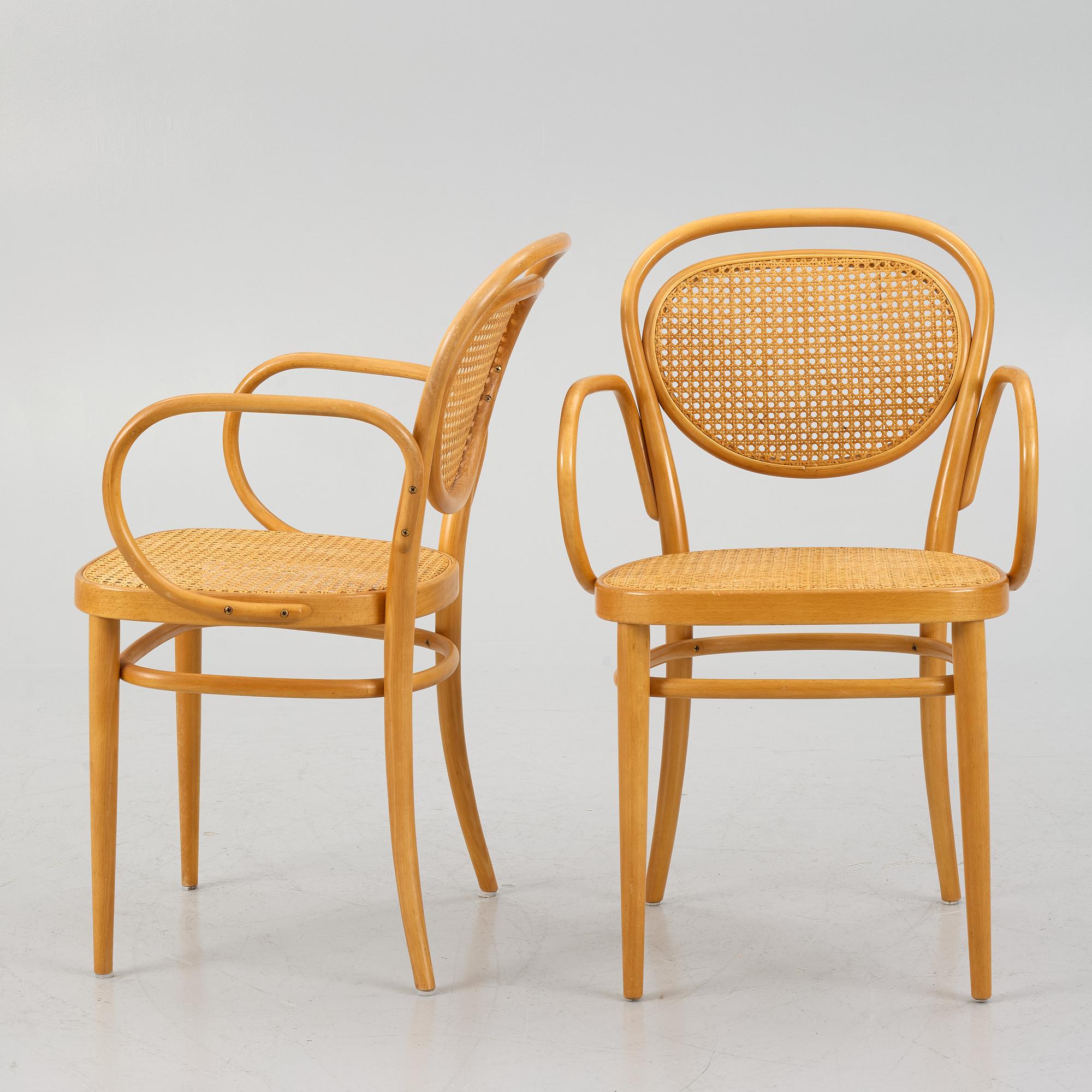 Armchairs, a pair, Thonet. Second half of the 20th century.