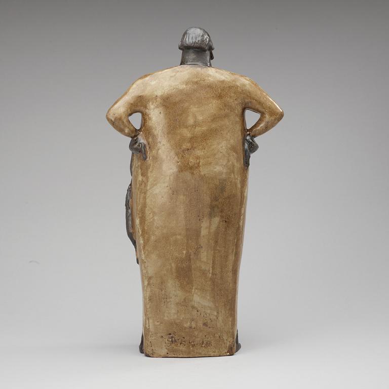 An Åke Holm stoneware sculpture, Höganäs 1950's.