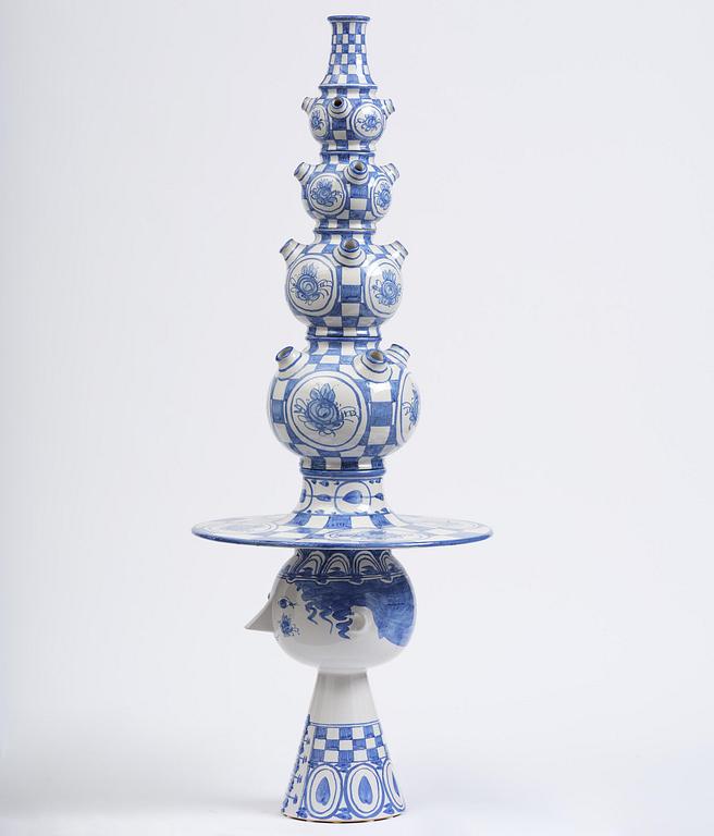 Björn Wiinblad, an imposing ceramic sculpture, Denmark, signed and dated 1971.