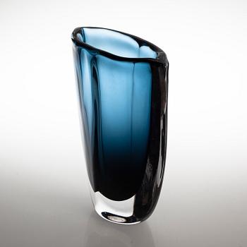 NILS LANDBERG, vas, glas, Orrefors, signerad och daterad 1963.