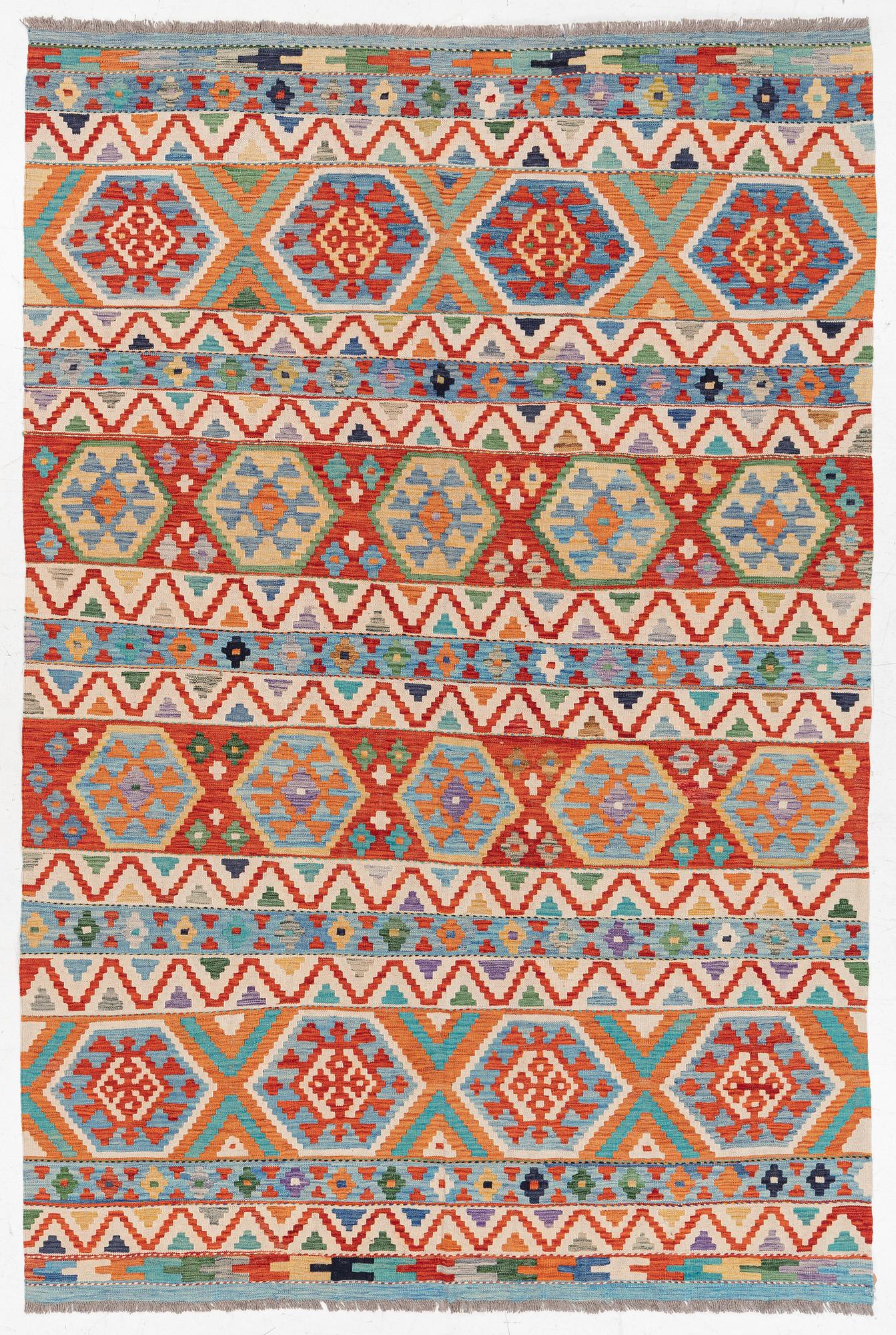 Kellim, modern, ca 300 x 197 cm.