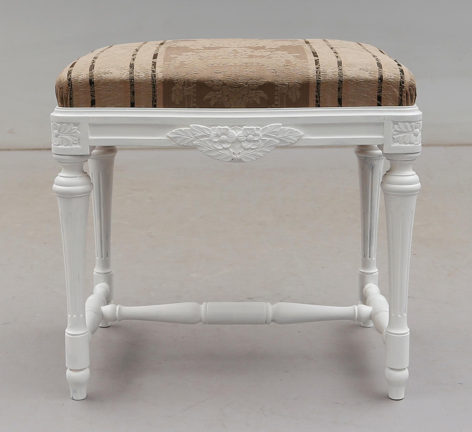 TABURETT, gustaviansk stil, 1900-talets mitt.