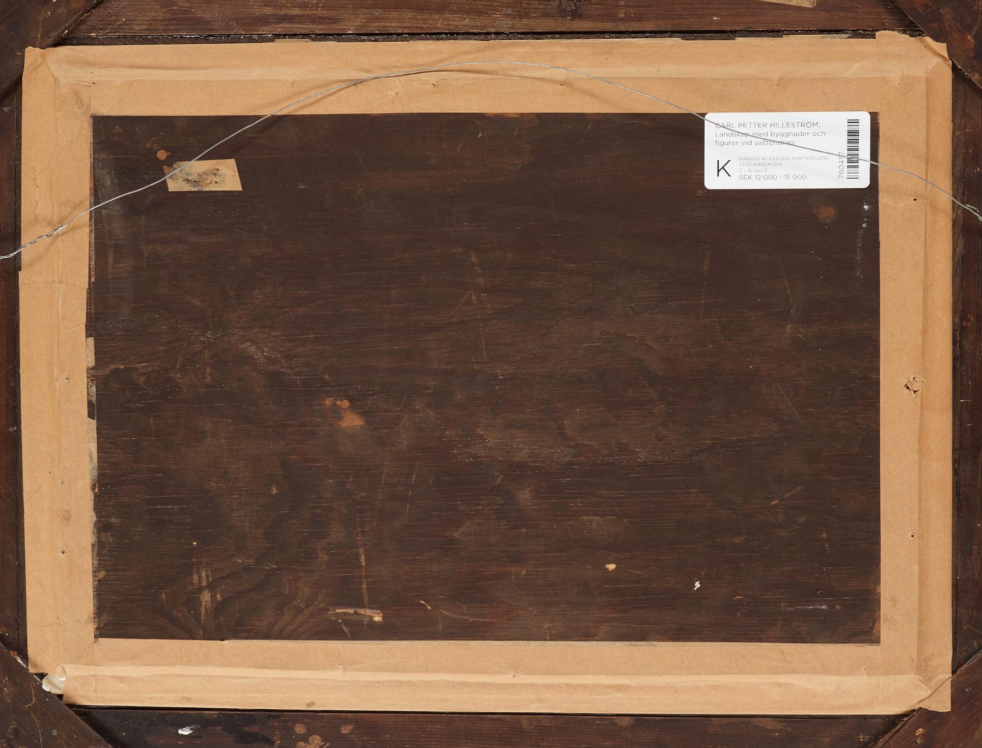 Carl Petter Hilleström, CARL PETTER HILLESTRÖM, Watercolour, signed and dated (17)84?.