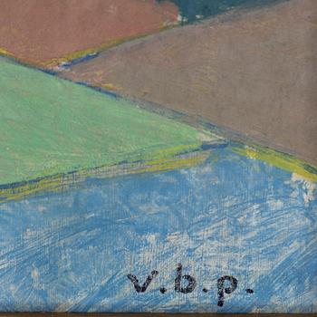 VILHELM BJERKE-PETERSEN, oil on panel, signed v.b.p.