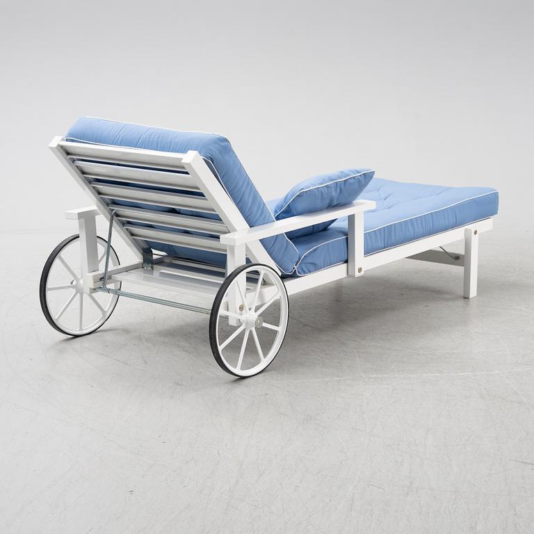 Elsa Stackelberg,an aluminium recliner, Fri Form, Edsbruk, 199's.