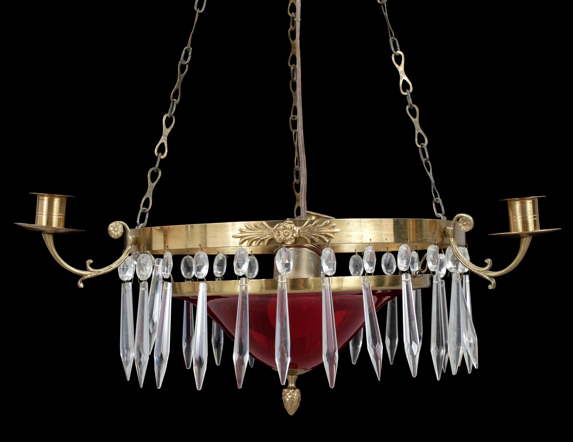 TAKAMPEL, sengustaviansk stil, 1900-talets mitt. Höjd 56 cm.