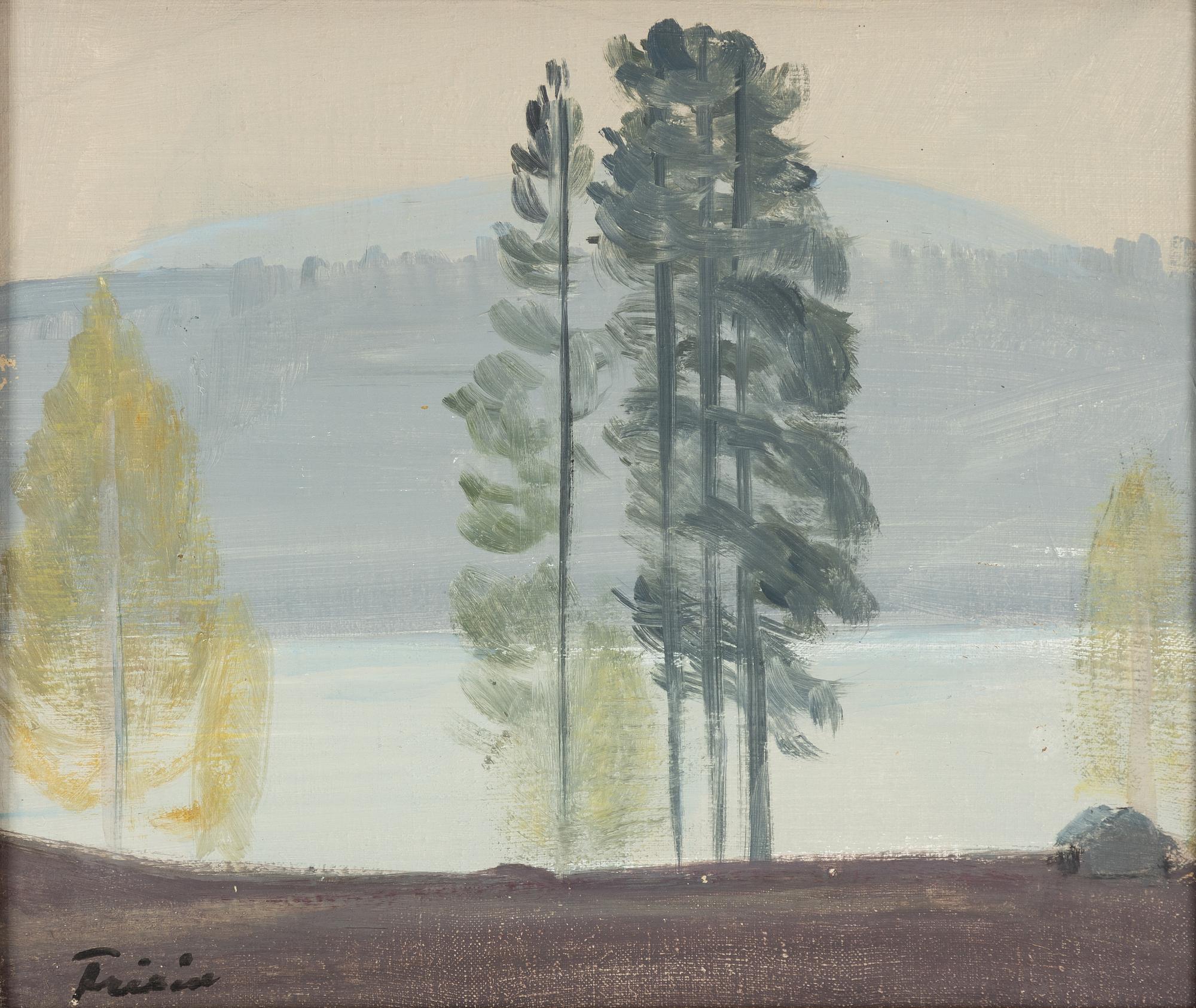 Vera Frisén, Mist over the Lake.