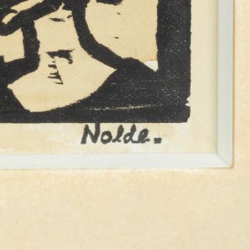 Emil Nolde, One plate from: Schiefler Werkverzeichnis.