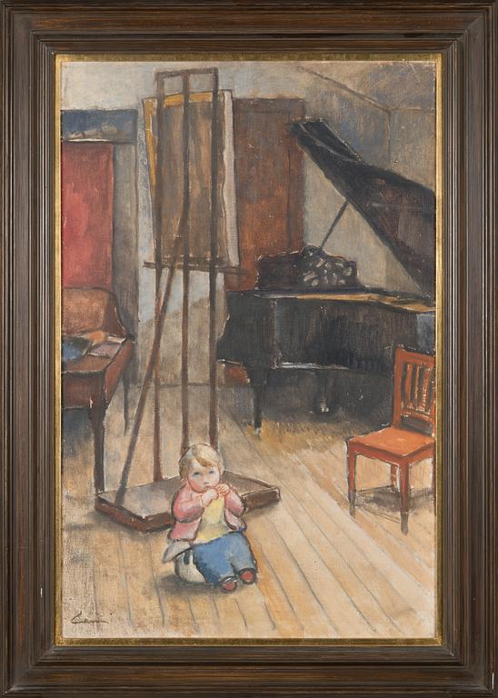 Alvar Cawén, The boy in the atelier.