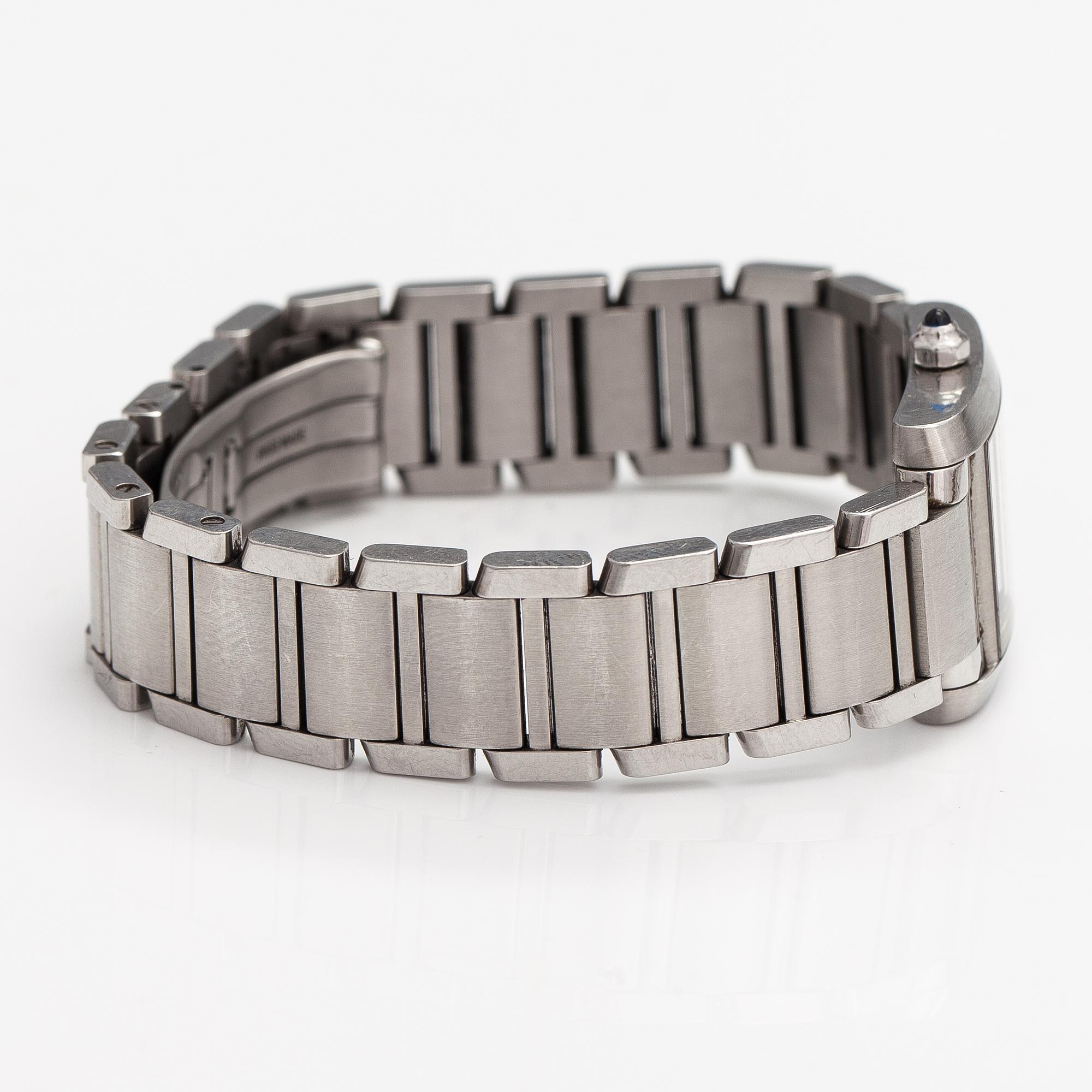 Cartier, Tank Francaise, wristwatch, 21 x 20 mm.