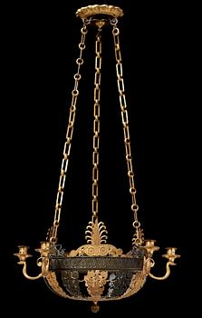 A Russian Empire 1820/30's six-light hanging lamp.