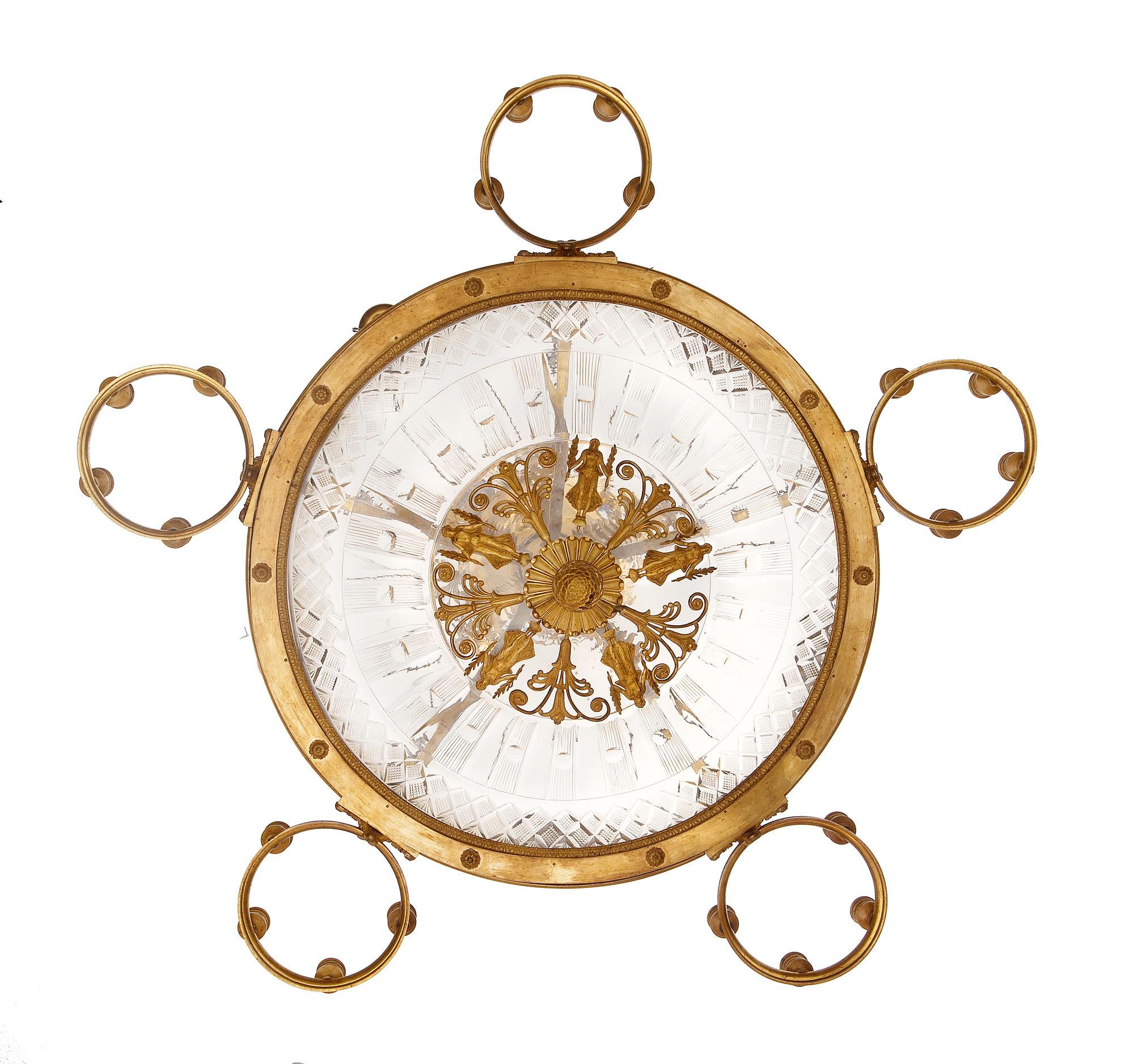 AMPEL för 25 ljus. Tillskriven C. Rossi och A. Schreiber. St Petersburg, 1800-talets början. Empire.