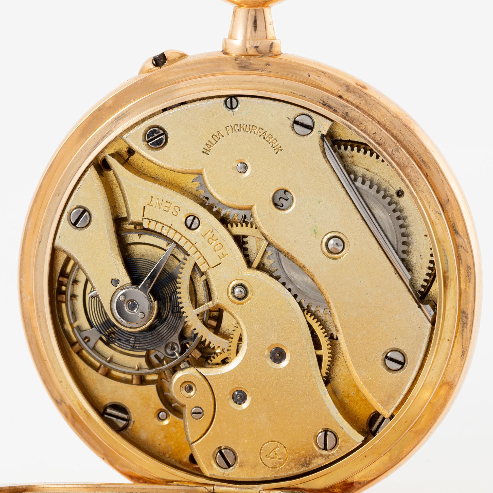 Halda, pocket watch, 50 mm.