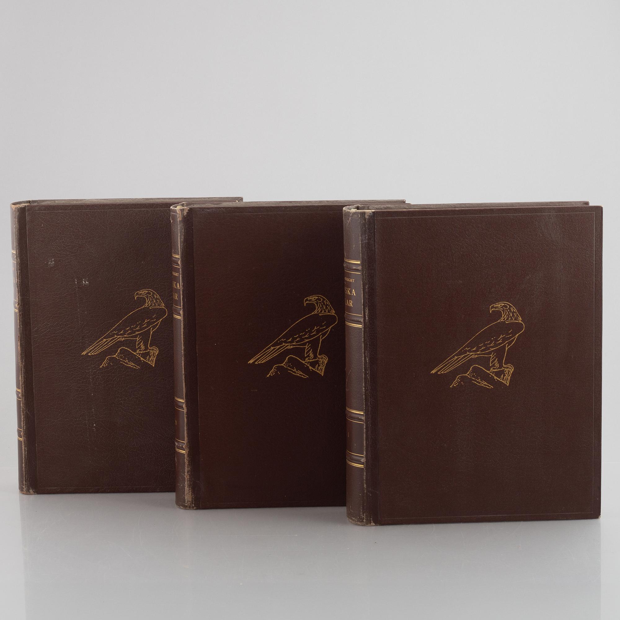 The Wright Brothers, books, volume I-III, "Svenska Fåglar", 2nd edition. A. Börtzells tryckeri AB, Stockholm, 1927-1929.