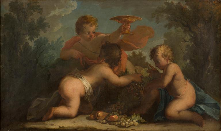 Putti. French artist 18th Century.