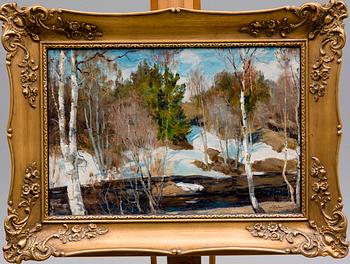 ALEXANDER ORLOV, olja på duk, uppfodrad på skiva 37x55 cm.