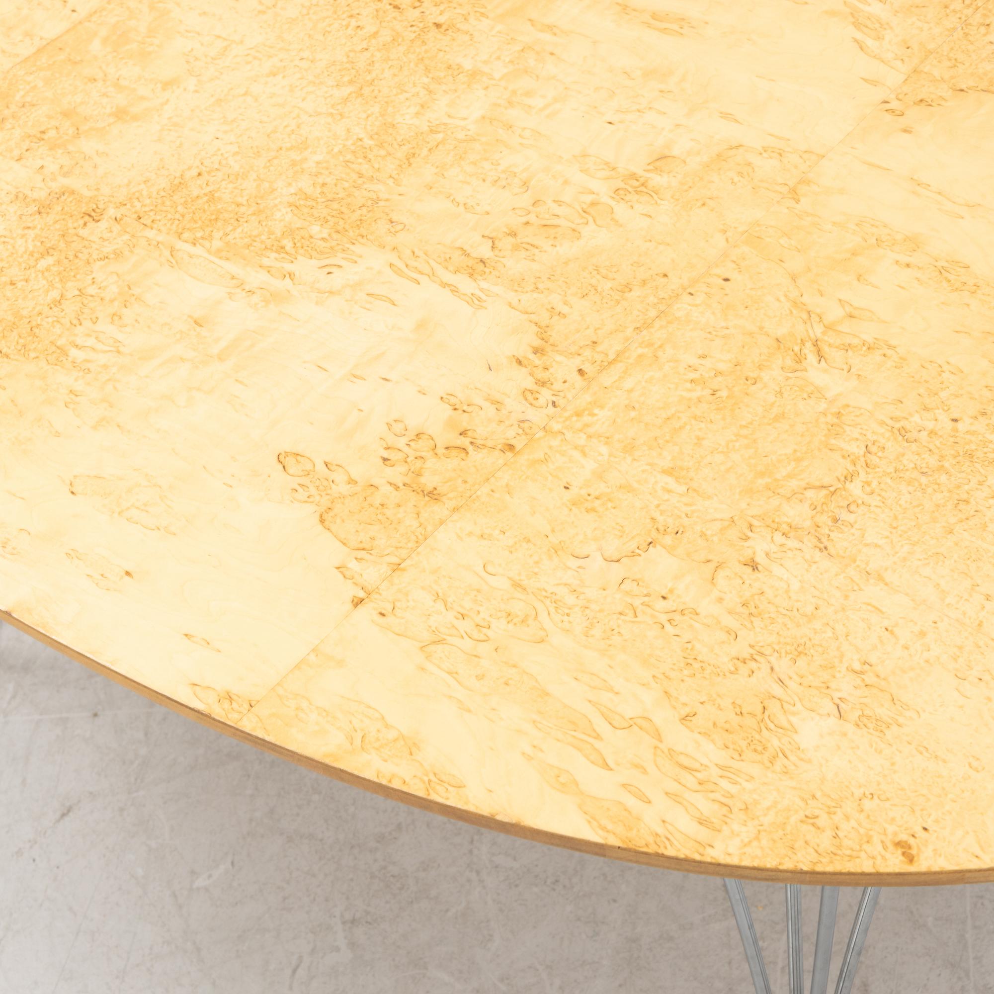 Bruno Mathsson & Piet Hein, a 'Superellips' table, Mathsson International, Sweden, second half of the 20th century.