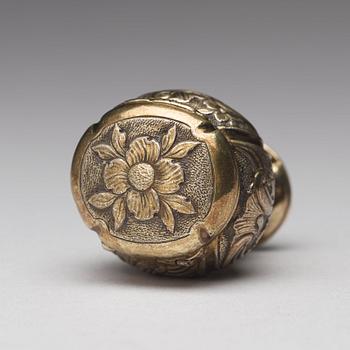 A Swedish 18th century silver-gilt snuff-box, mark of Ferdinand Sehl, Stockholm 1771.