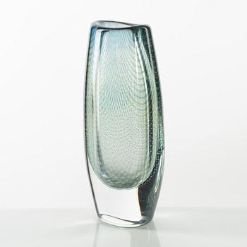 Sven Palmqvist, a glass vase 'Kraka' Orrefors, signed.