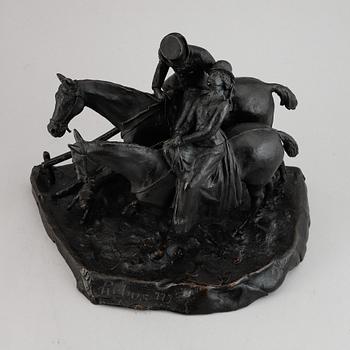 Unknown artist, sculpture, bronze.