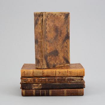 Böcker,  5 st, 1700-tal.