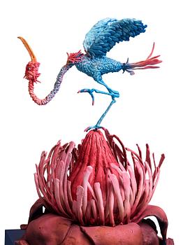 Nathalie Djurberg & Hans Berg, "One Last Trip to the Underworld (Strawberry Red and Blue)".