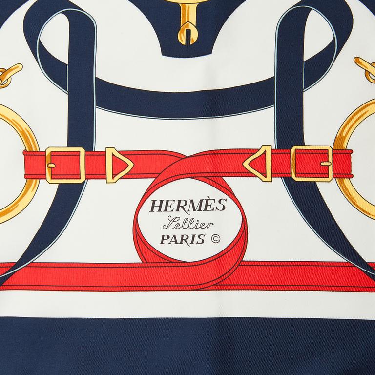 HERMÈS, scarf, "Eperon D'or".