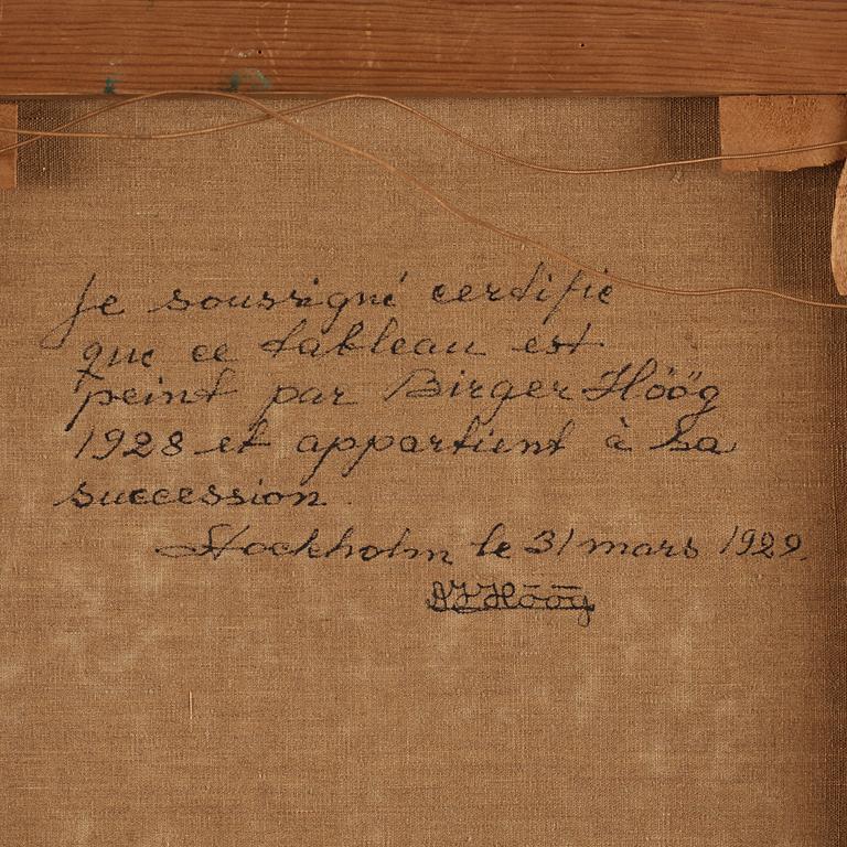 Carl Birger Höög, Skogsvy med granar.
