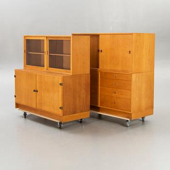 Børge Mogensen, "Öresund", Bookshelf / Sideboard, 4 parts, 1960s, oak.