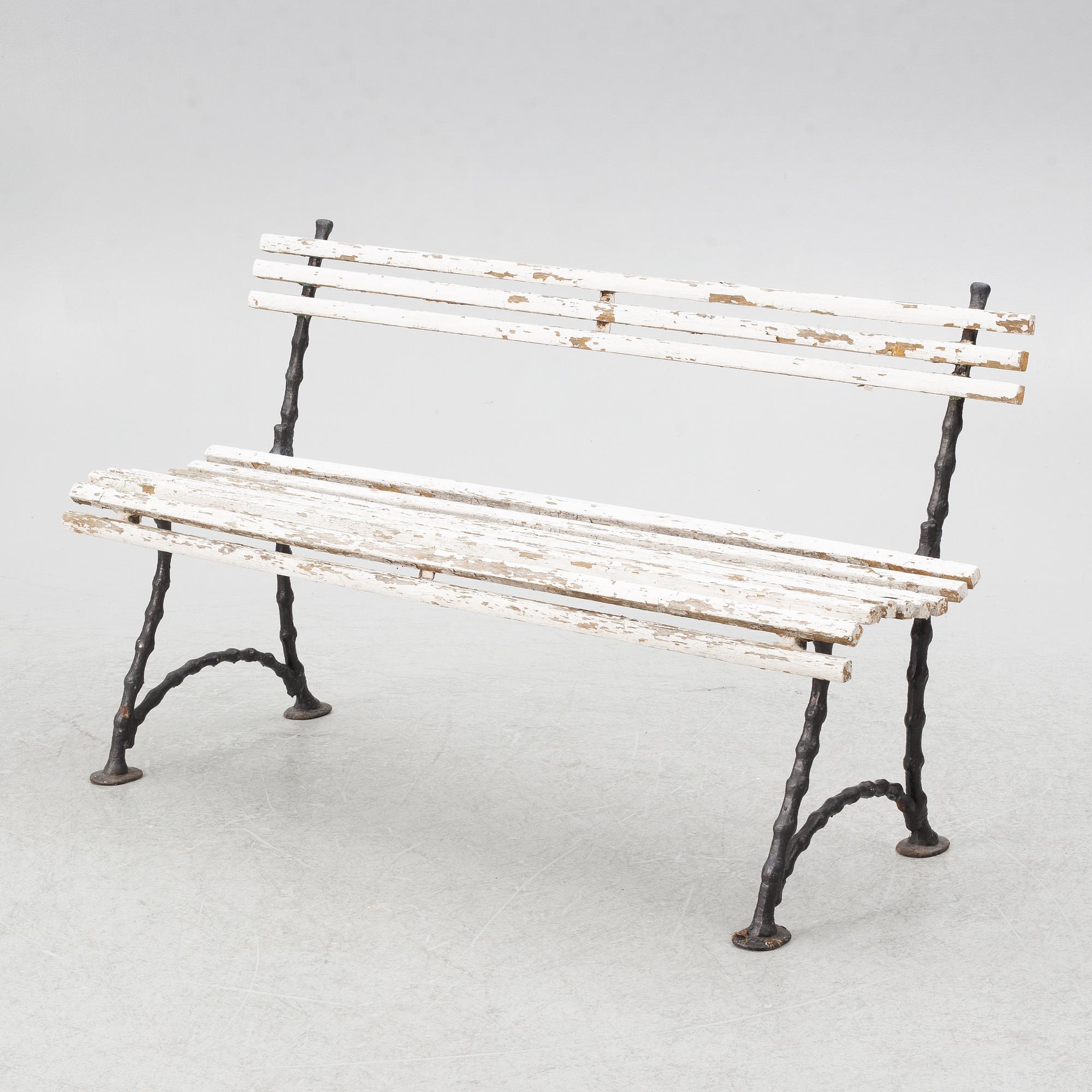 A garden sofa, first half of the 20th Century.