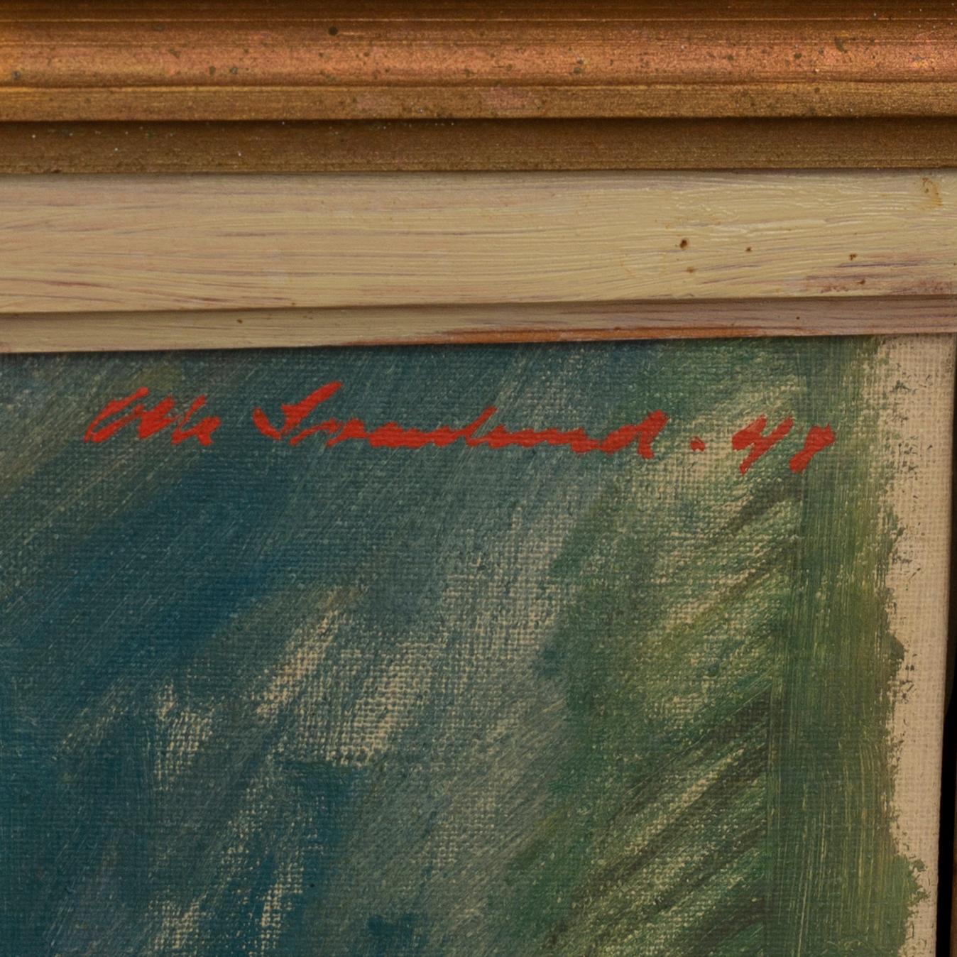 OLLE SVANLUND, olja på duk, signerad och daterad -48.
