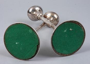 LJUSSTAKAR, ett par, silver, Ainar Axelsson, 1973.