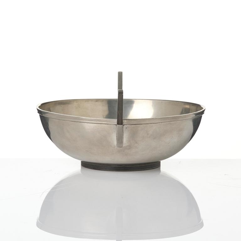 Guldsmedsaktiebolaget (GAB), tobacco jar and bowl, Stockholm, 1930s.