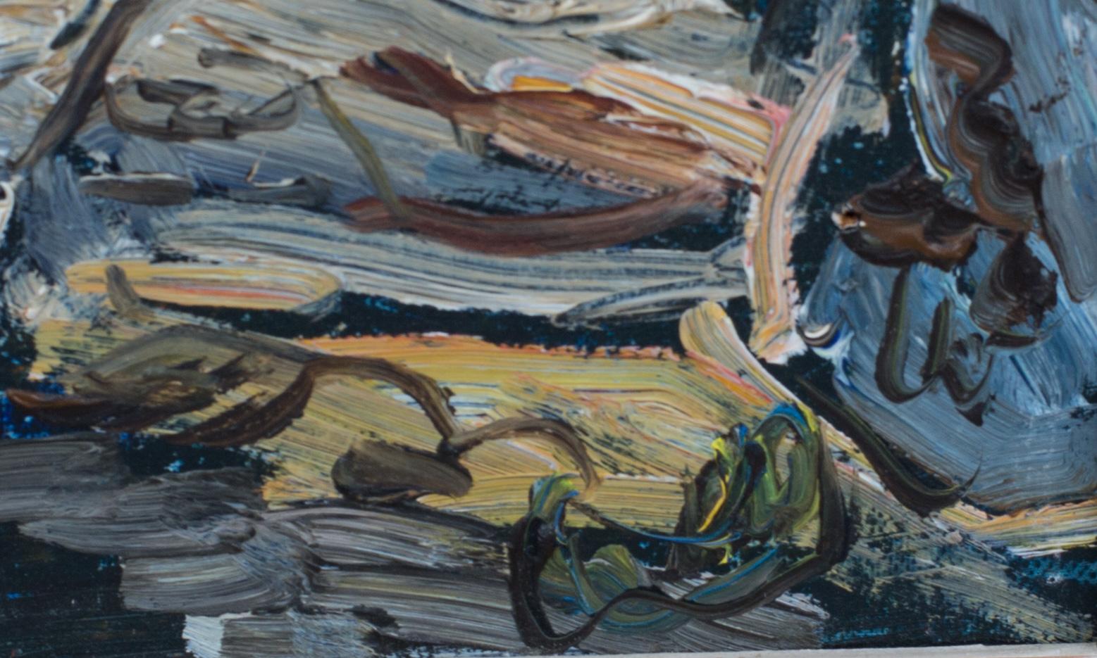 OLLE NORDBERG, oil on panel, signed,