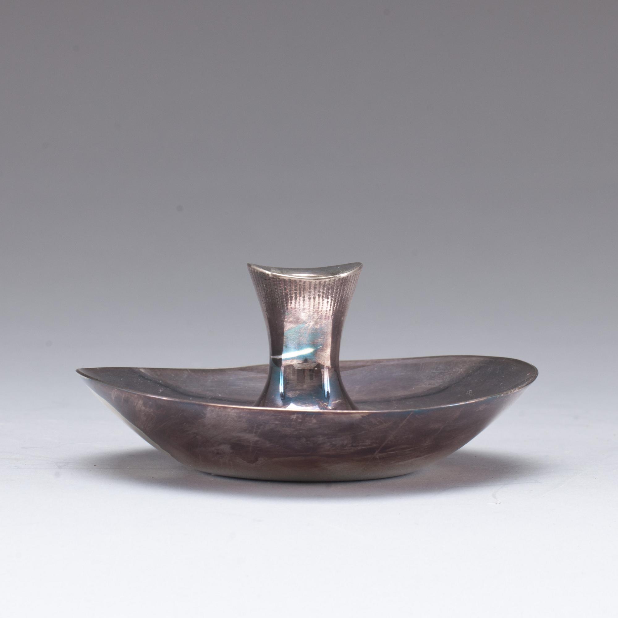 LJUSSTAKE, silver, Tapio Wirkkala, Finland, 1955. Vikt ca 175 g.