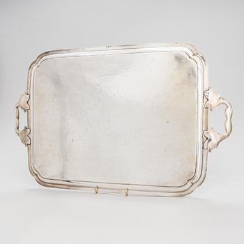 A 19th-century silver tray, Moscow, Russia 1884.