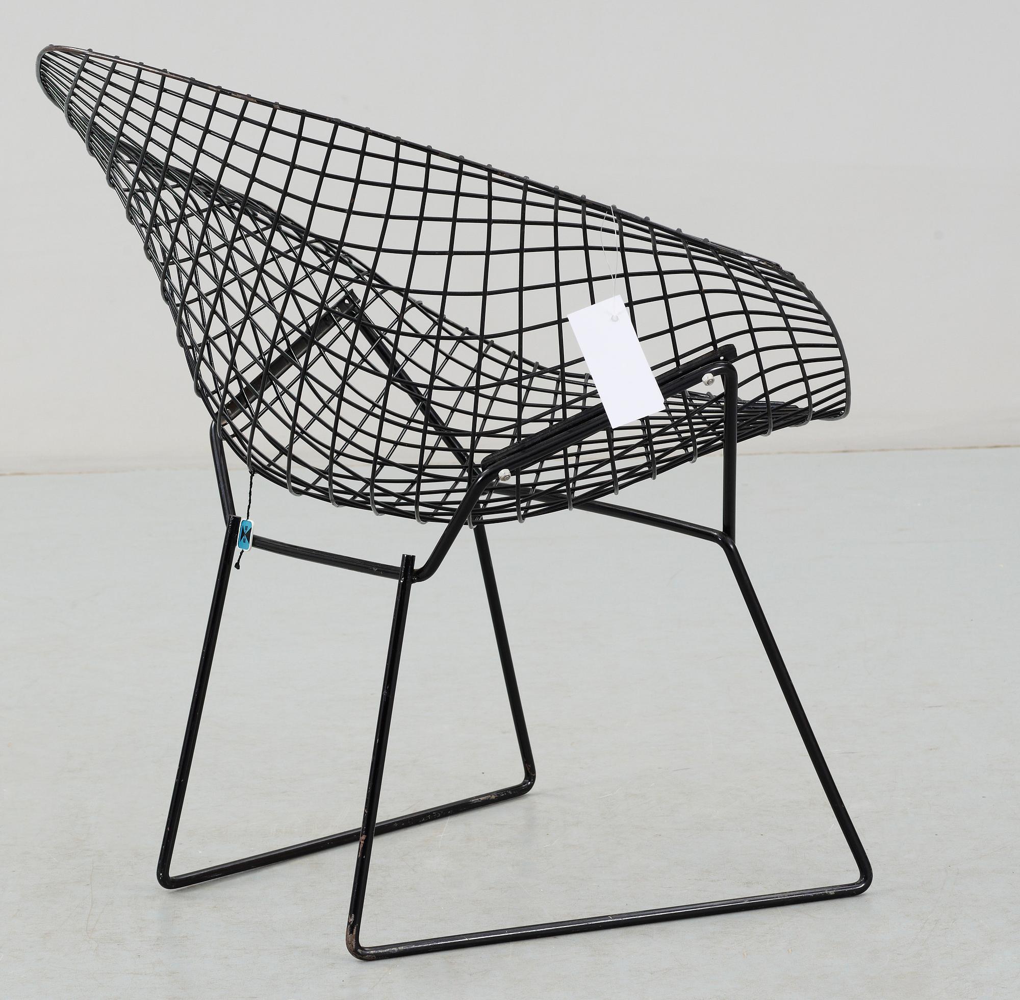FÅTÖLJ. "Diamond Chair". Design: Harry Bertoia.
