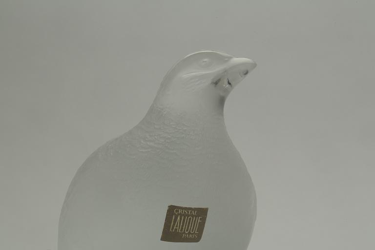 FIGURIN, signerad Lalique France, glas, 1900-talets andra hälft.