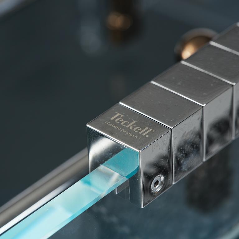 Adriano Design, foosball table, "Cristallino Classic", Teckell, Italy.