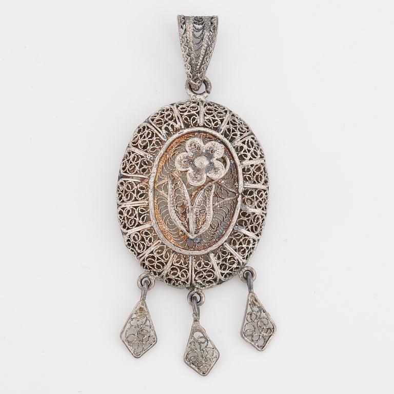 Silver pendant.