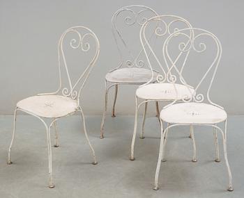 CAFÈSTOLAR, 4 st, 1900-tal.