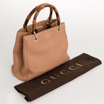 GUCCI, väska, "Small Bamboo leather shopper".