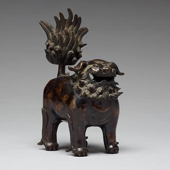 RÖKELSEKAR, brons. Qingdynastin, 1800-tal.