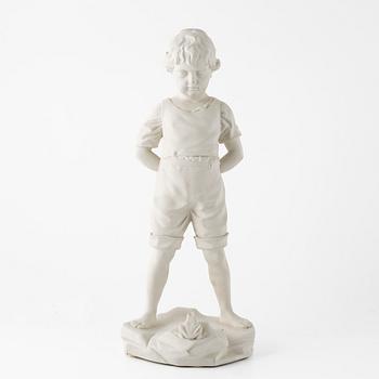 Figurin, "Pojke med groda", Gustafsberg, 1915.