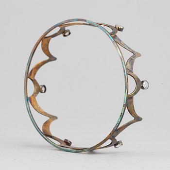 A Swedish wedding crown, mark of Albrechts, Lund 1961.