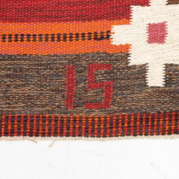 Ingegerd Silow, Rug, “Örbyhus” rölakan, approx. 243 x 156 cm, signed IS.