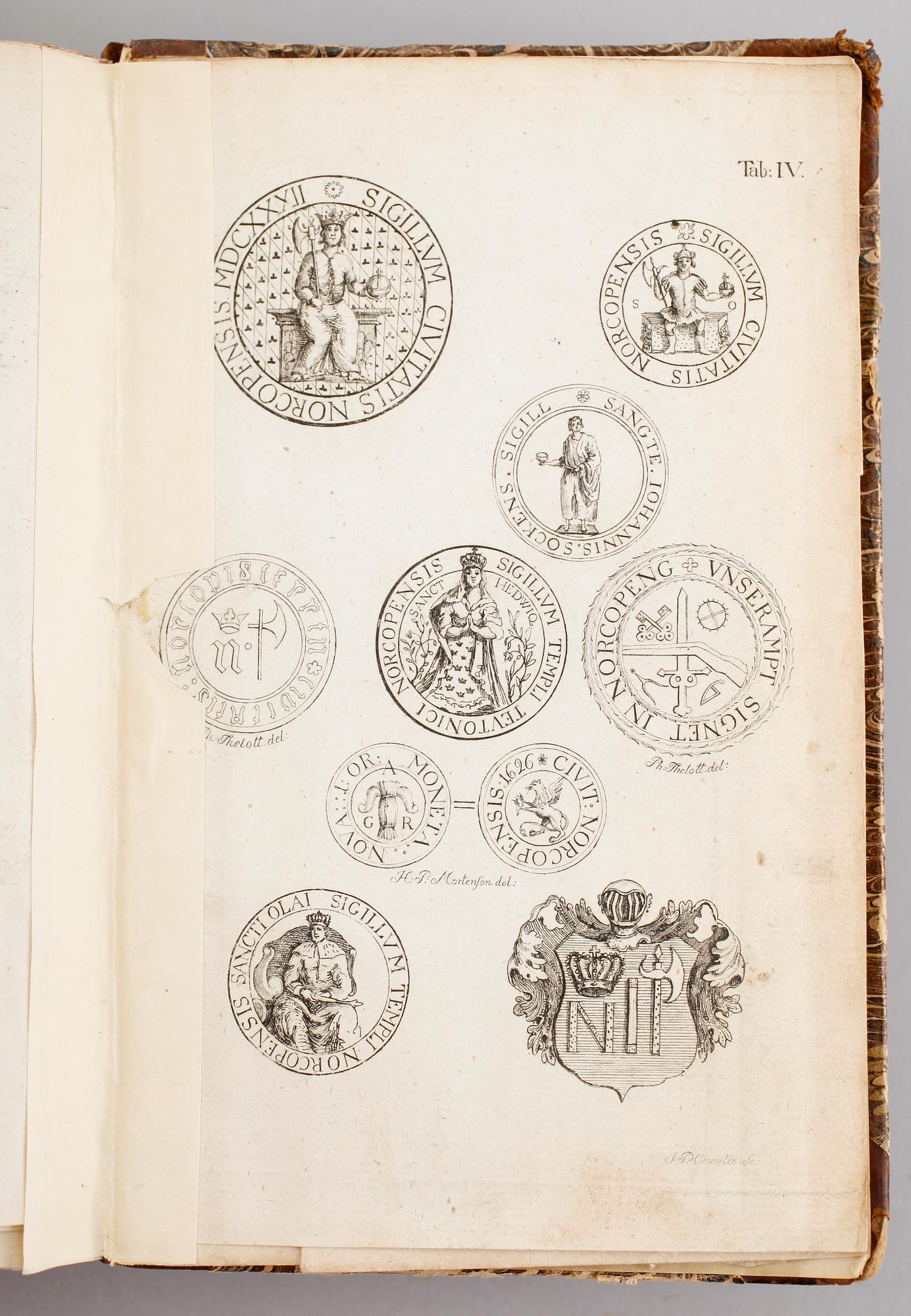 BOK: Norrköpings Minne af Hans Olof Sundelius, Ad Fr Raam, Norrköping 1798.