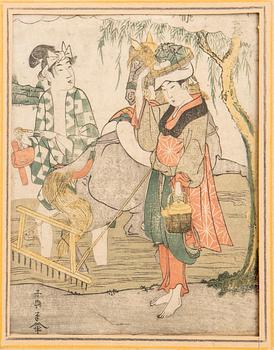 Eishōsai Chōki, ur ". . . saku jūni tsui" 作十二意 (Twelve Scenes. . .).